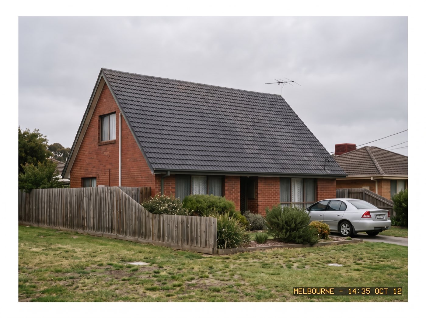 The same roof recoloured a deep even charcoal
